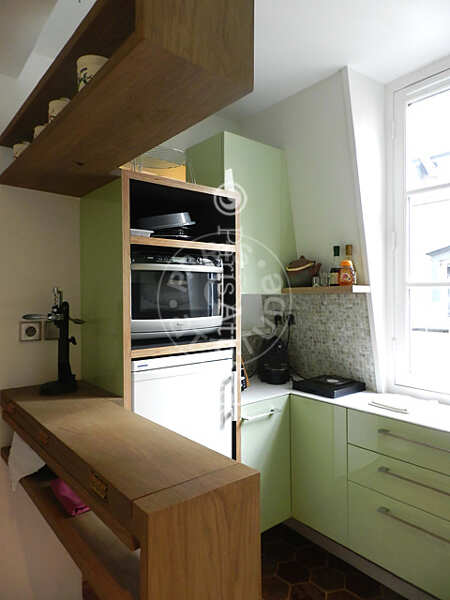 Cuisine Duplex meublé - 60m²  - 2 chambres - Saint-Germain - Paris