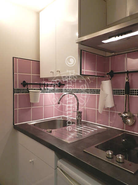 Kitchen Furnished studio - 15m²  - Saint-Germain - Paris