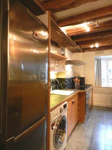 Cuisine Appartement meublé - 37m²  - 1 chambre - Saint-Germain - Paris
