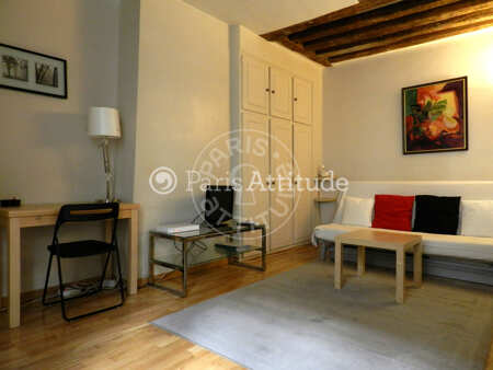 Living room Furnished apartment - 31m²  - 1 bedroom - Arts et Métiers - Paris