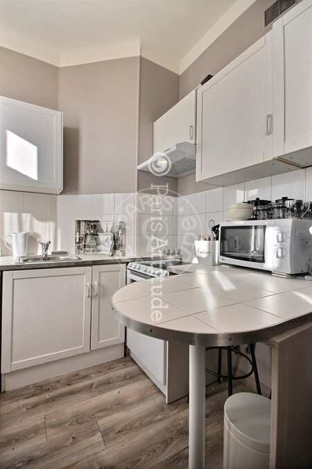 Kitchen Furnished studio - 19m² - Victor Hugo - Paris