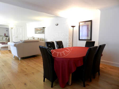 Esszimmer Möblierte wohnung - 90m²  - 1 Zimmer - Saint-Germain - Paris