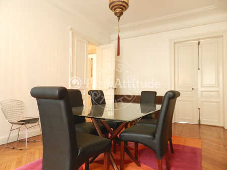 Sala de jantar Apartamento mobilado - 180m²  - 3 quartos - Parc Monceau - Paris