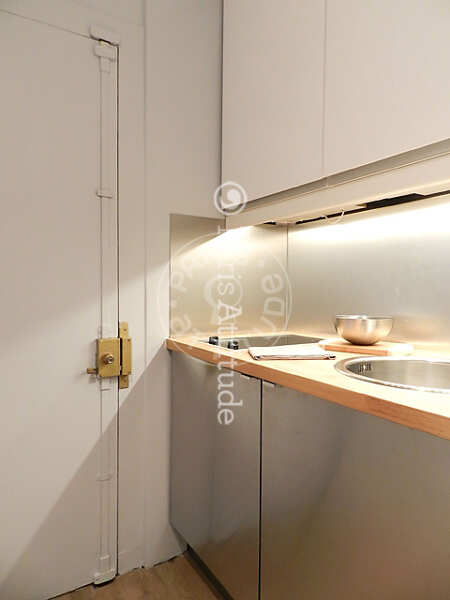 Kitchen Furnished studio - 26m²  - Invalides - Paris