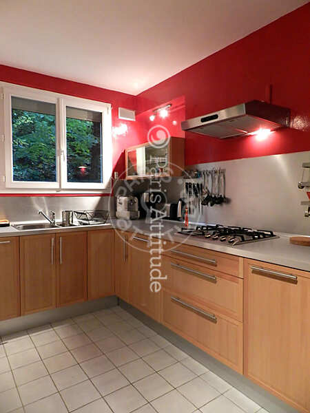 Kitchen Furnished apartment - 45m²  - 1 bedroom - Porte de Versailles - Paris