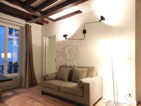 Sala Apartamento mobilado - 30m²  - 1 quarto - Boulogne-Billancourt