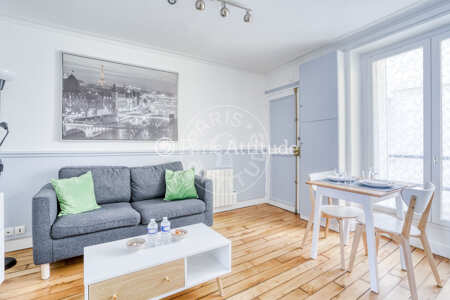 Living room Furnished apartment - 26m²  - 1 bedroom - Montorgueil - Paris