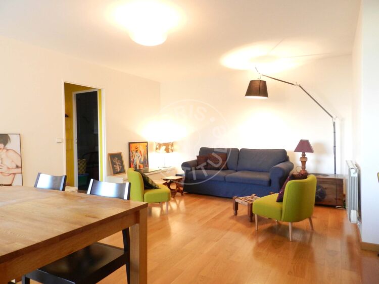 Living room - Furnished 1 bedroom - Paris 75013 - 10115
