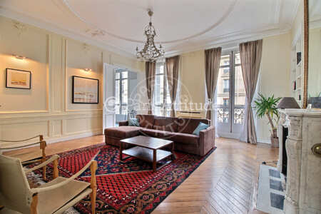 Salon Appartement meublé - 140m²  - 3 chambres - Port Royal / Raspail - Paris
