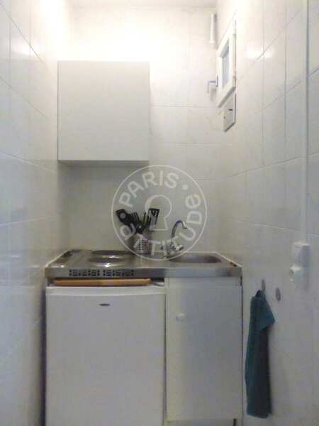 Küche Möblierte studio - 16m²  - Canal Saint-Martin - Paris