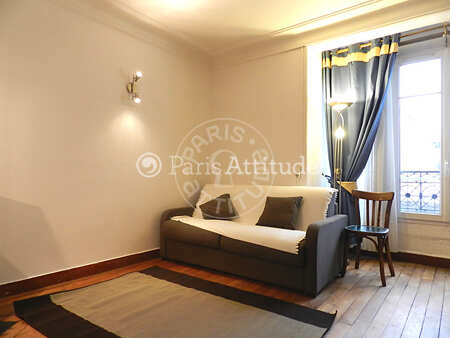Living room Furnished studio - 30m² - Ecole Militaire / Unesco / Duroc - Paris
