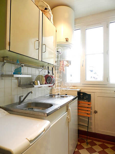 Kitchen Furnished studio - 30m² - Ecole Militaire / Unesco / Duroc - Paris