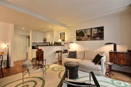 Wohnzimmer Möblierte wohnung - 44m²  - 1 Zimmer - Invalides - Paris