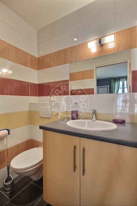 Salle de bain Appartement meublé - 28m²  - 1 chambre - Bastille - Paris