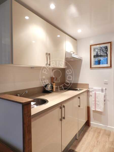 Küche Möblierte studio - 18m²  - Montmartre / Place des Abbesses - Paris