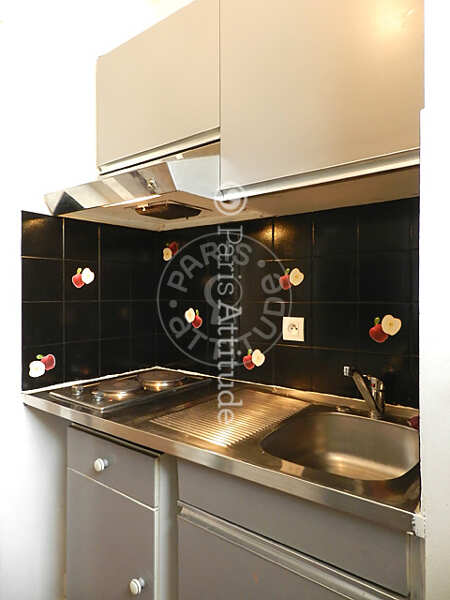 Cuisine Appartement meublé - 46m²  - 1 chambre - Marx Dormoy - Paris