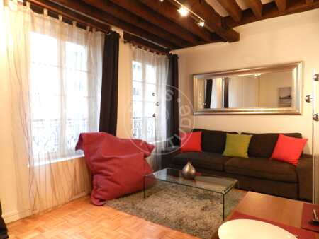 Sala Apartamento mobilado - 37m²  - 1 quarto - Montorgueil - Paris