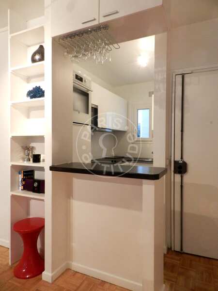 Cozinha Apartamento mobilado - 37m²  - 1 quarto - Montorgueil - Paris