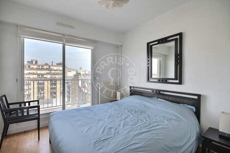 Bedroom Furnished apartment - 45m²  - 1 bedroom - Motte-Piquet Grenelle - Paris