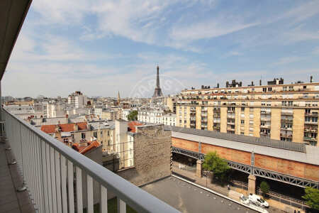 Terrace Furnished apartment - 45m²  - 1 bedroom - Motte-Piquet Grenelle - Paris