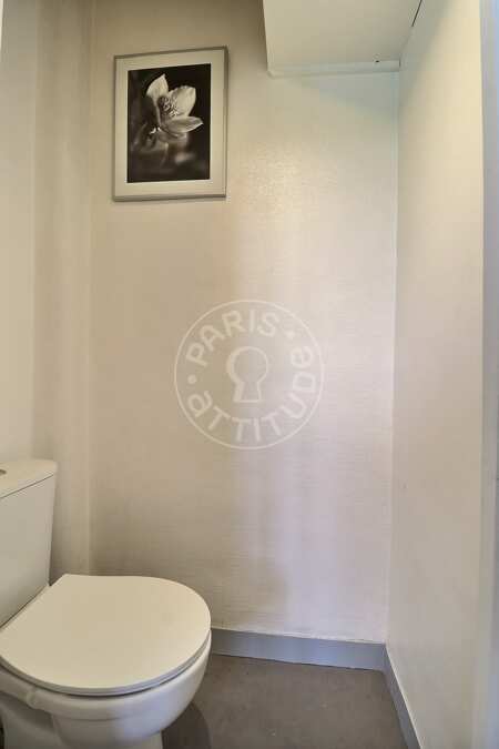 WC Möblierte wohnung - 44m²  - 1 Zimmer - Boulogne-Billancourt