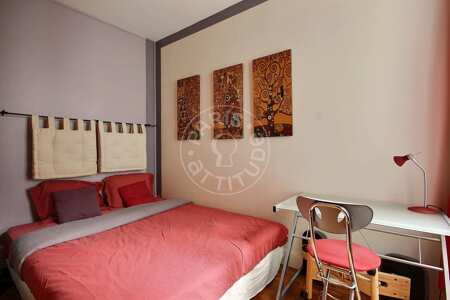 Quarto Apartamento mobilado - 22m²  - 1 quarto - Commerce - Paris
