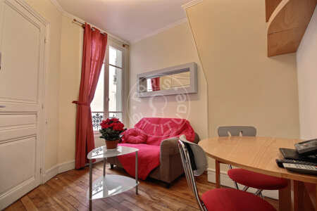 Wohnzimmer Möblierte wohnung - 22m²  - 1 Zimmer - Commerce - Paris