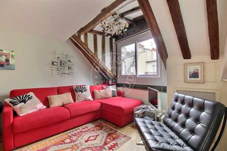 Salón Piso amueblado - 38m²  - 1 dormitorio - Pyramides / Palais Royal - París