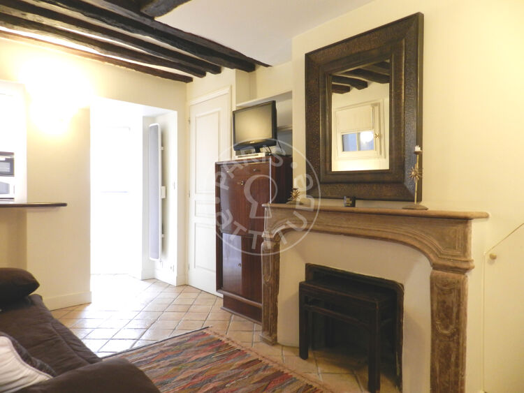 Living room - Furnished studio - Paris 75002 - 10287