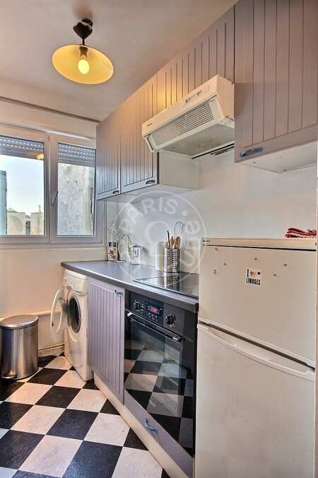 Kitchen Furnished apartment - 38m²  - 1 bedroom - Canal Saint-Martin - Paris