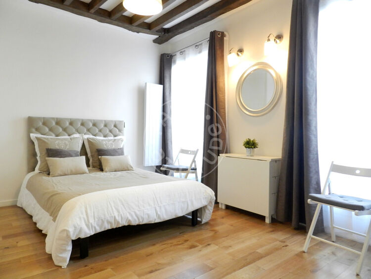 Living room - Furnished studio - Paris 75003 - 10291