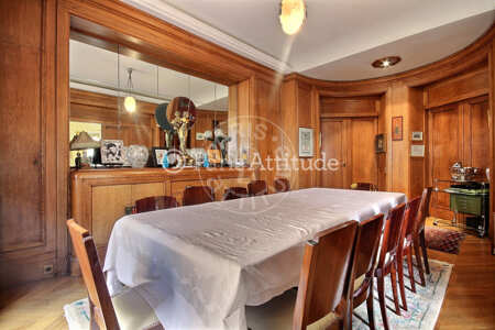 Dining room Furnished apartment - 260m²  - 5 bedrooms and more - La Muette / Bois de Boulogne - Paris