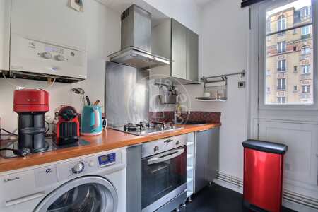 Küche Möblierte wohnung - 49m²  - 2 Zimmer - Guy Môquet - Paris