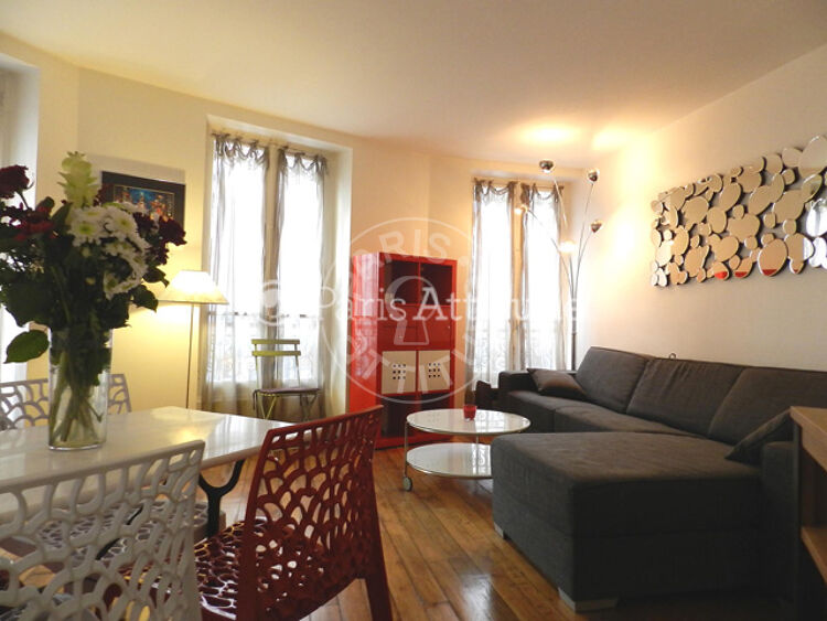 Living room - Furnished 1 bedroom - Paris 75011 - 10322