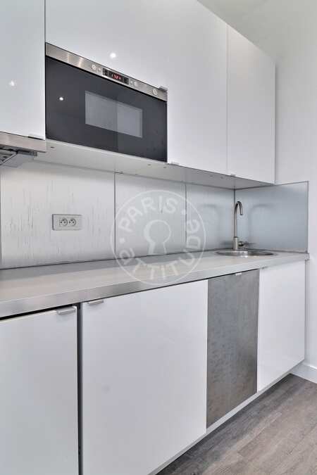 Cozinha Apartamento mobilado - 24m²  - 1 quarto - Montorgueil - Paris