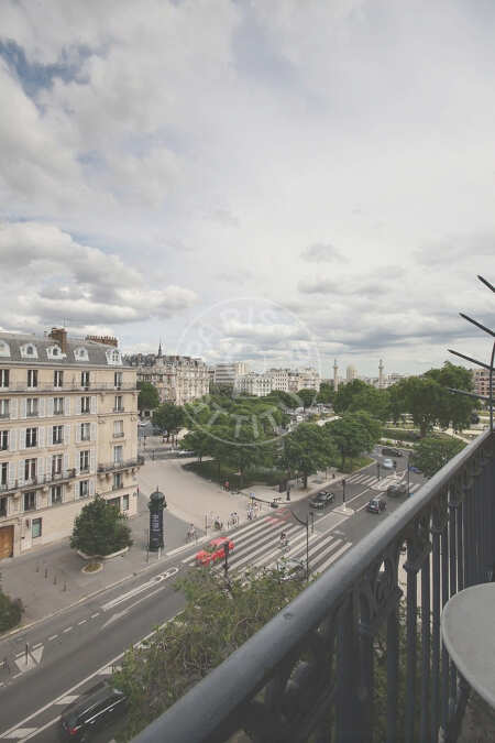 Balcony Furnished apartment - 44m²  - 1 bedroom - Nation - Paris