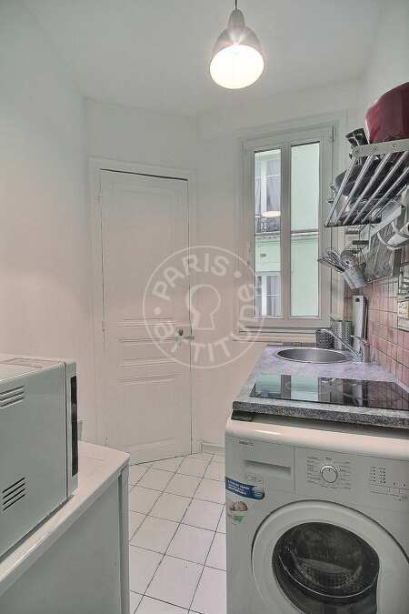 Küche Möblierte wohnung - 30m²  - 1 Zimmer - Parc Monceau - Paris