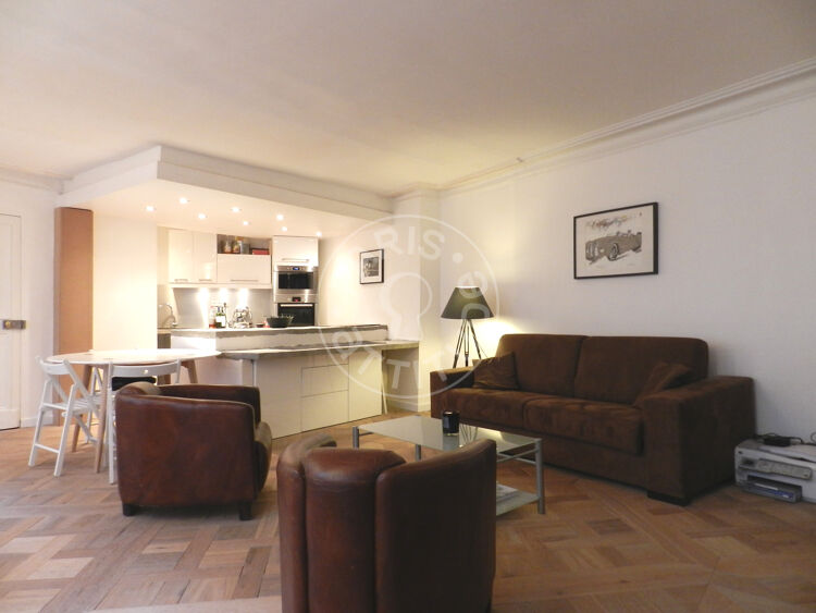 Living room - Furnished 1 bedroom - Paris 75002 - 10368