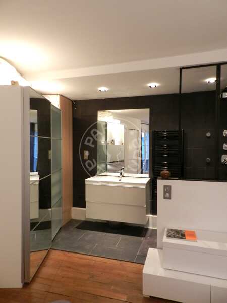 Baño Piso amueblado - 50m²  - 1 dormitorio - Opéra - París