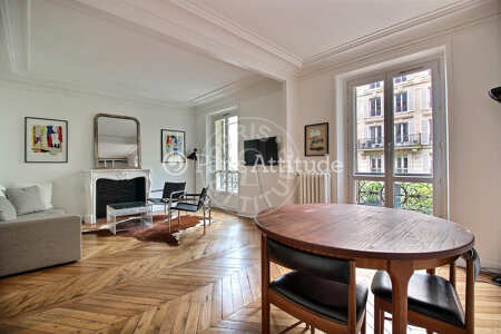 Sala Apartamento mobilado - 62m²  - 1 quarto - Alma-Marceau - Paris