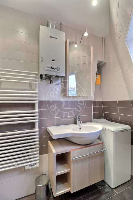 Casa de banho Apartamento mobilado - 43m²  - 1 quarto - Porte Maillot / Palais des Congrès - Paris
