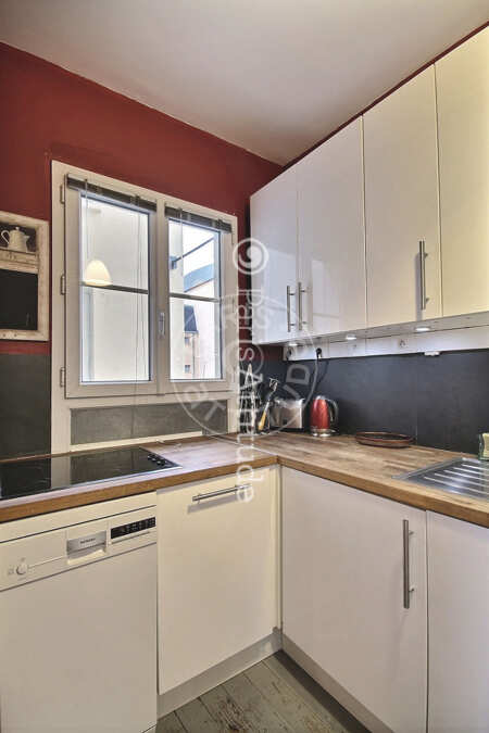 Kitchen Furnished apartment - 40m²  - 1 bedroom - Nation - Paris
