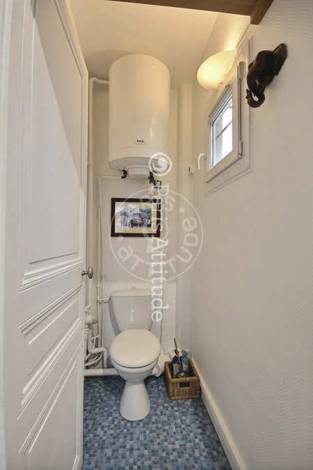 Toilet Furnished apartment - 40m²  - 1 bedroom - Nation - Paris