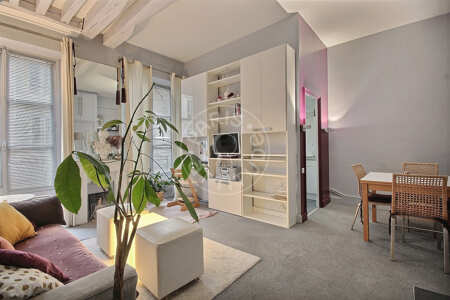 Salón Piso amueblado - 40m²  - 1 dormitorio - République - París