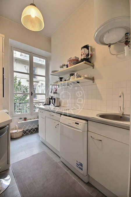 Cocina Piso amueblado - 40m²  - 1 dormitorio - République - París