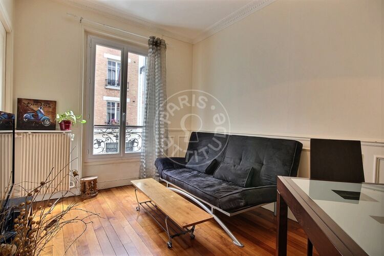 Living room - Furnished 2 bedrooms - Paris 75014 - 10450