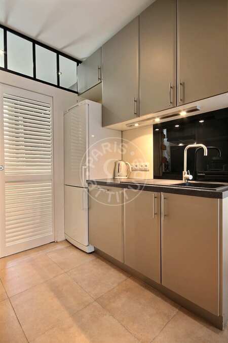 Cucina Appartamento arredato - 45m²  - 2 locali - Alésia - Parigi