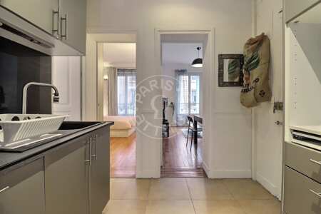 Cozinha Apartamento mobilado - 45m² - 2 quartos - Alésia - Paris