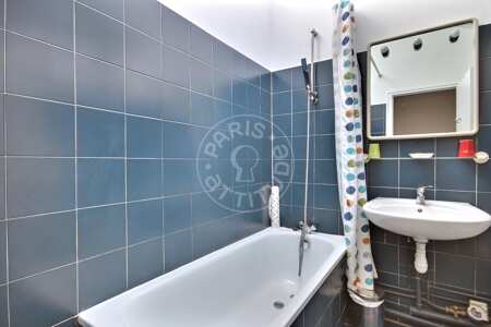 Bathroom Furnished studio alcove - 40m²  - Tolbiac - Paris
