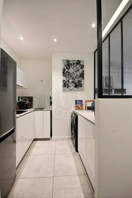 Cuisine Appartement meublé - 75m²  - 2 chambres - Triangle d'Or - Paris